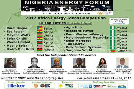  2017 AFRICA ENERGY IDEAS COMPETITION